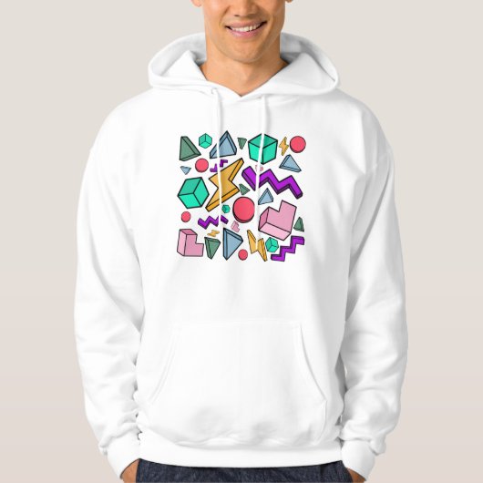 jaren '80 esthetische retro hoodie (Voorkant)