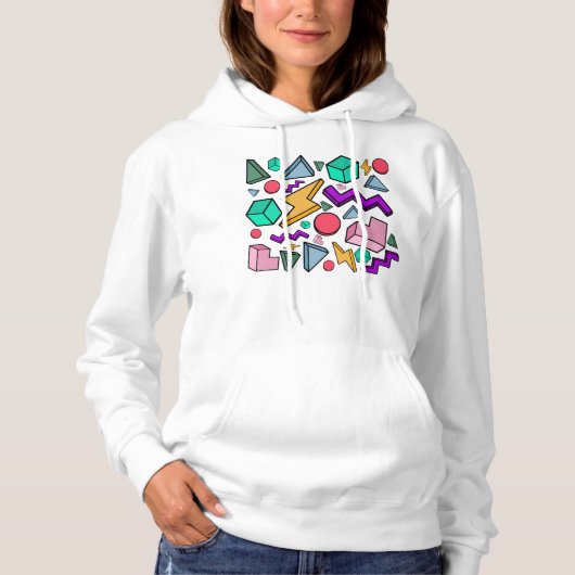 jaren '80 esthetische retro hoodie (Voorkant)