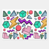 jaren '80 esthetische  retro inpakpapier vel (Voorkant 3)