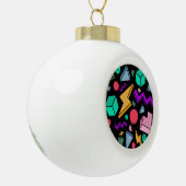 jaren '80 esthetische retro keramische bal ornament (Links)