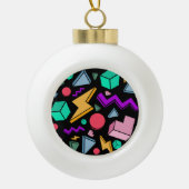 jaren '80 esthetische  retro keramische bal ornament (Voorkant)