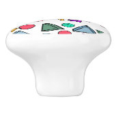 jaren '80 esthetische retro keramische knop (Zijkant)