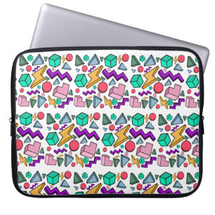 jaren '80 esthetische retro laptop sleeve
