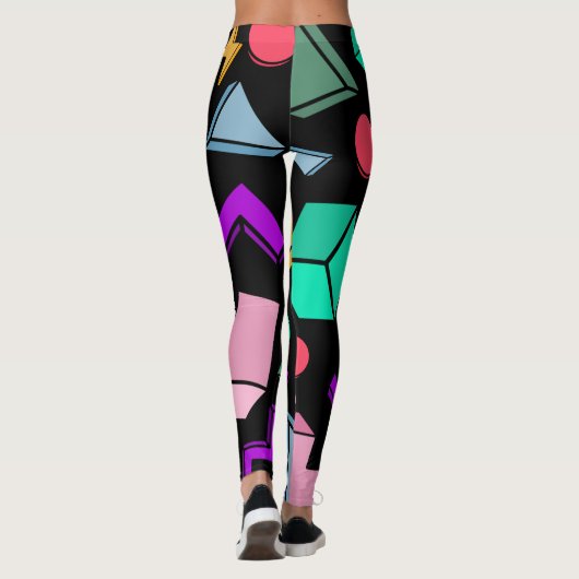 jaren '80 esthetische  retro leggings (Achterkant)