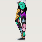 jaren '80 esthetische retro leggings (Links)