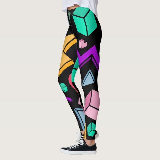 jaren '80 esthetische  retro leggings (Links)