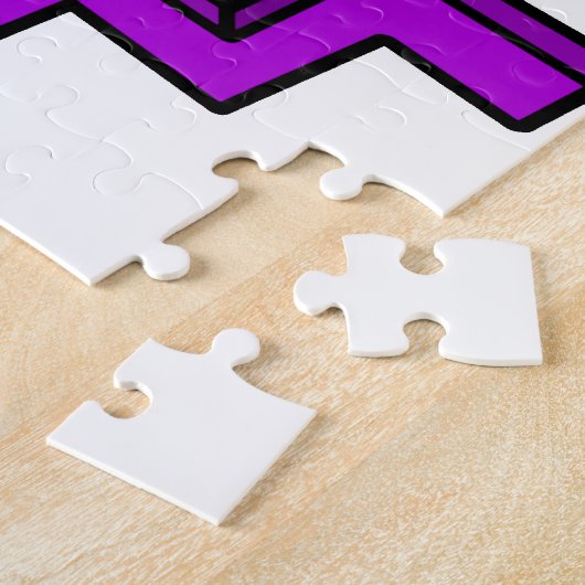 jaren '80 esthetische retro legpuzzel (Zijkant)