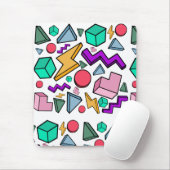 jaren '80 esthetische  retro muismat (Met muis)