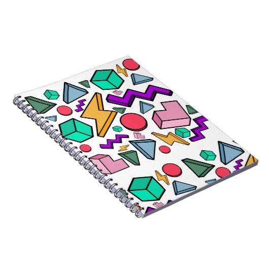 jaren '80 esthetische retro notitieboek (Rechterzijde)