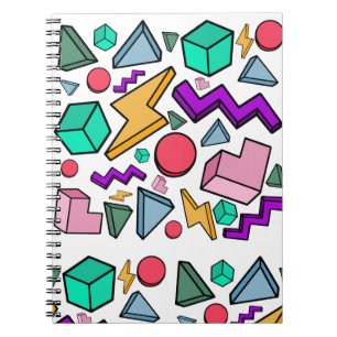 jaren '80 esthetische  retro notitieboek