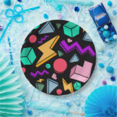 jaren '80 esthetische  retro papieren bordje (Feest)