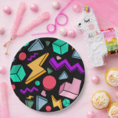 jaren '80 esthetische  retro papieren bordje (Feest)