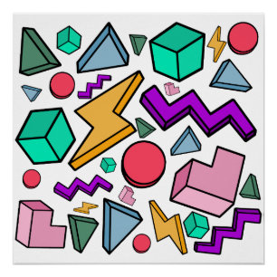 jaren '80 esthetische retro perfect poster