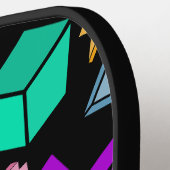 jaren '80 esthetische retro pickleball paddle (Links Detail)