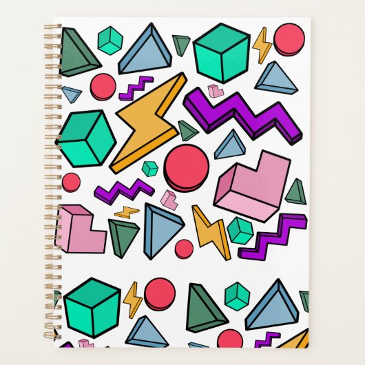 jaren '80 esthetische retro planner (Voorkant)
