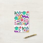 jaren '80 esthetische  retro post-it® notes (Op bureau)