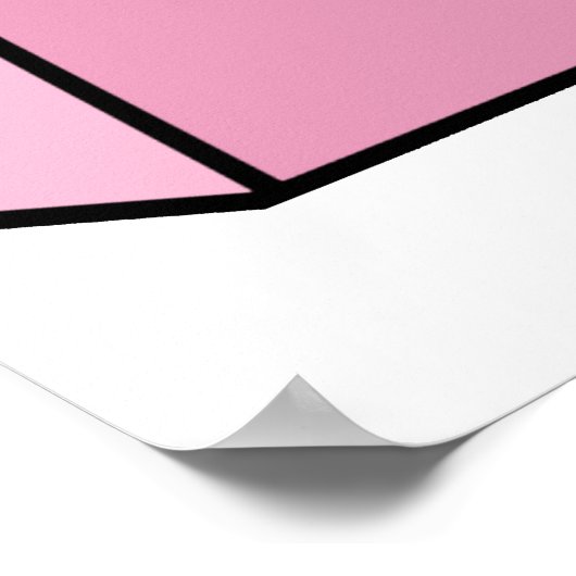 jaren '80 esthetische  retro poster (Hoek)