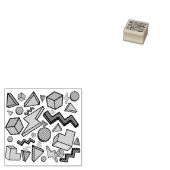 jaren '80 esthetische retro rubberstempel (Gestempeld)