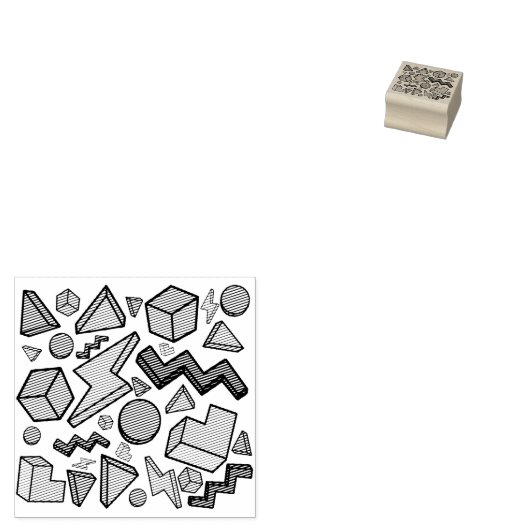 jaren '80 esthetische retro rubberstempel (Gestempeld)