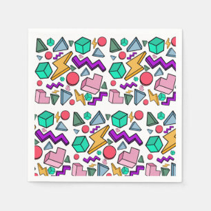 jaren '80 esthetische  retro servet