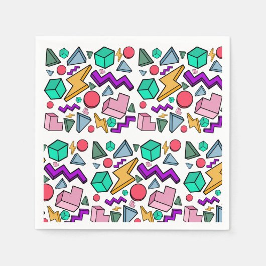 jaren '80 esthetische  retro servet (Voorkant)