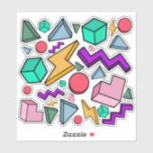 jaren '80 esthetische retro sticker (Vel)