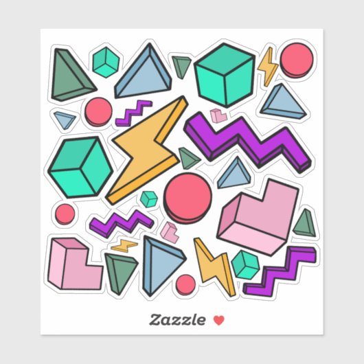 jaren '80 esthetische  retro sticker (Vel)