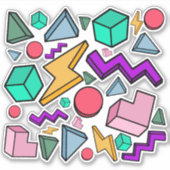 jaren '80 esthetische  retro sticker (Voorkant)