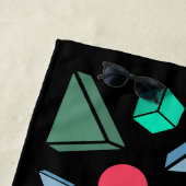 jaren '80 esthetische  retro strandlaken (In situ)