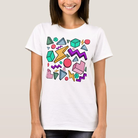 jaren '80 esthetische retro t-shirt (Voorkant)