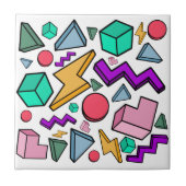 jaren '80 esthetische  retro tegeltje (Voorkant)