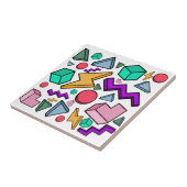 jaren '80 esthetische  retro tegeltje (Zijkant)