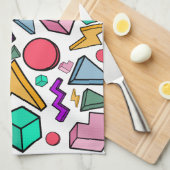 jaren '80 esthetische  retro theedoek (Quarter Fold)