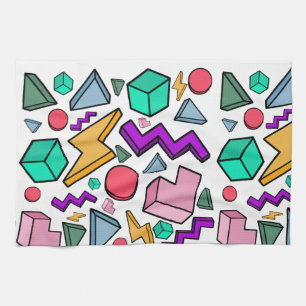 jaren '80 esthetische  retro theedoek