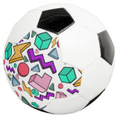 jaren '80 esthetische  retro voetbal (Drie kwart)