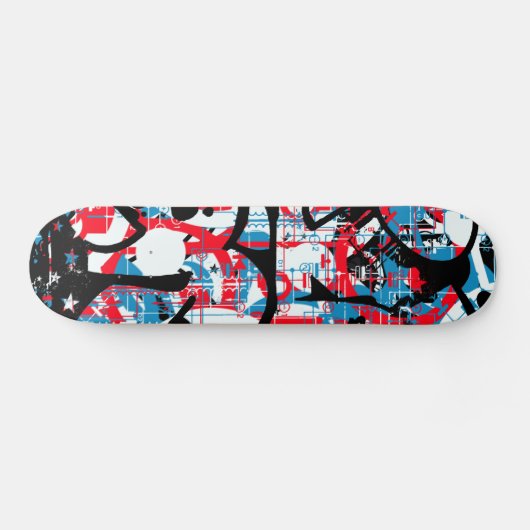 jaren '80 graffiti persoonlijk skateboard (Horizontaal)