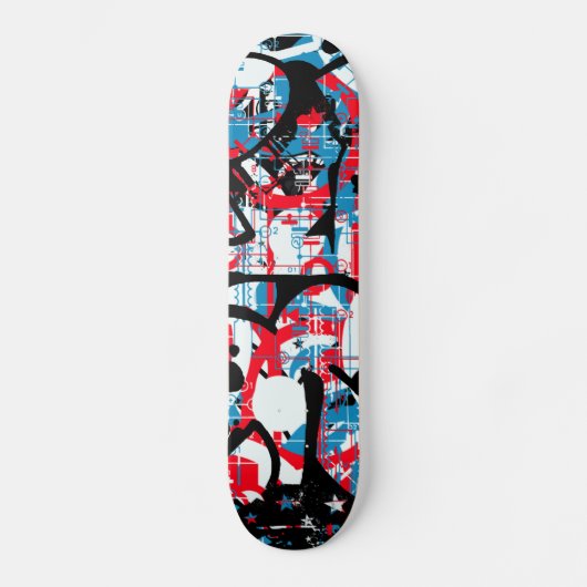 jaren '80 graffiti persoonlijk skateboard (Voorkant)