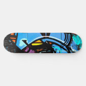 jaren '80 graffiti persoonlijk skateboard (Horizontaal)