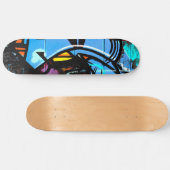 jaren '80 graffiti persoonlijk skateboard (Horizontaal)