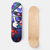 jaren '80 graffiti persoonlijk skateboard (Voorkant)