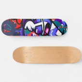 jaren '80 graffiti persoonlijk skateboard (Horizontaal)