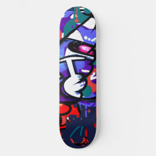 jaren '80 graffiti persoonlijk skateboard