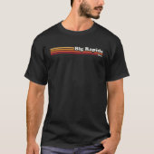  jaren 80 Graphic Style Big Rapids Michigan T-shirt (Voorkant)