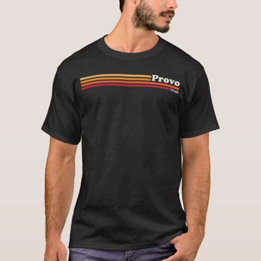  jaren 80 Graphic Style Provo Utah T-shirt (Voorkant)