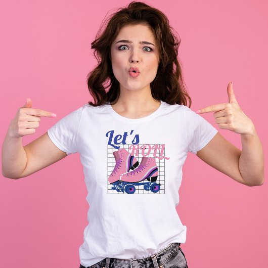 jaren '80 groovy Sakte Let's roll T-shirt