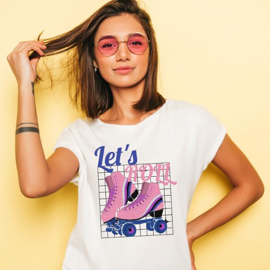 jaren '80 groovy Sakte Let's roll T-shirt