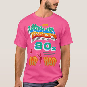  jaren '80 Hip Hopretro Graffiti B-Boy DJ Streetw T-shirt