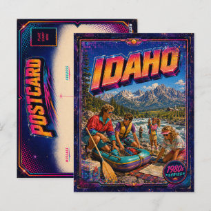 Jaren 80 Idaho-prentbriefkaart 80s retro Briefkaart