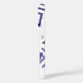 jaren '80 Koel Abstract | Paarse passievormen Mono Case-Mate iPhone Case (Achterkant / Links)