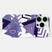 jaren '80 Koel Abstract | Paarse passievormen Mono Case-Mate iPhone Case (Achterkant (horizontaal))
